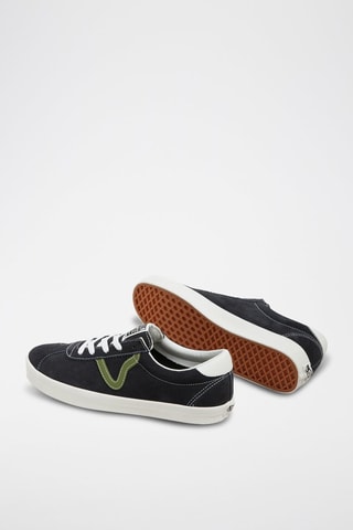 Nubuck Sneakers Sport Low - Zwart