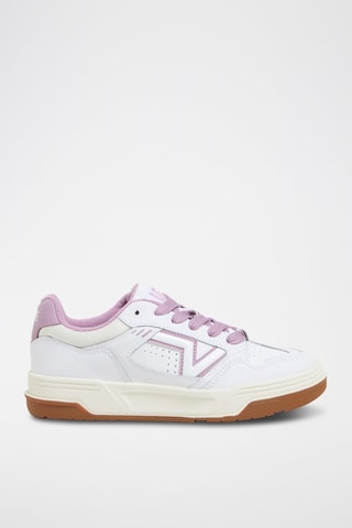 Leren Sneakers Upland - Wit en paars