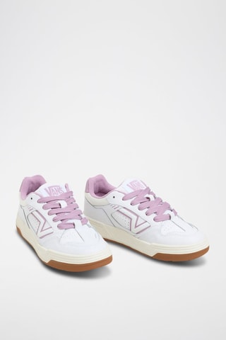 Leren Sneakers Upland - Wit en paars