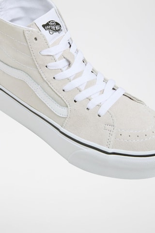 Hoge Platform Nubuck Sneakers Sk8-Hi Tapered Stackform - Beige