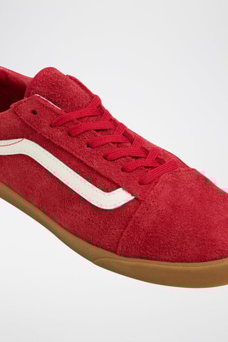 Leren Sneakers Old Skool Lowpro - Rood