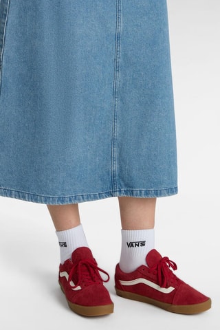 Leren Sneakers Old Skool Lowpro - Rood