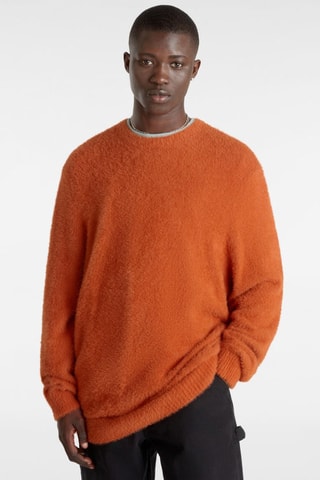 Trui Elmsford Solid Crew - Oranje