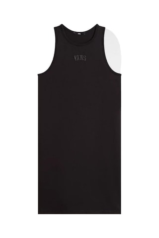 Mouwloze Rechte Jurk Varsity - Zwart