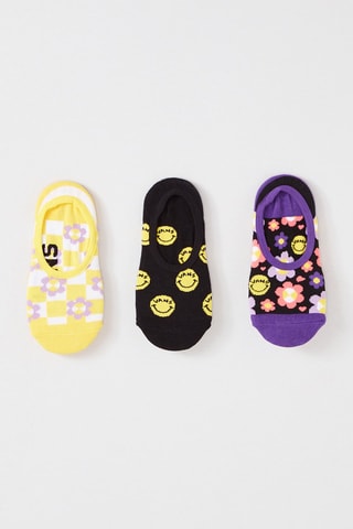 3 Paar Sokken Radically Happy Canoodle - Geel, zwart en paars