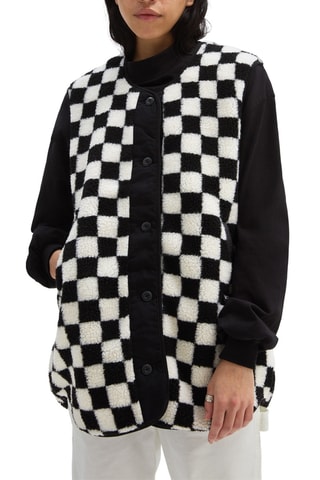 Dubbelzijdig Mouwloos Jasje Mason Reversible Vest Zwart en Wit