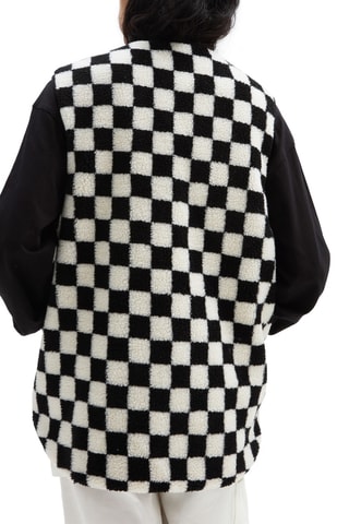 Dubbelzijdig Mouwloos Jasje Mason Reversible Vest Zwart en Wit
