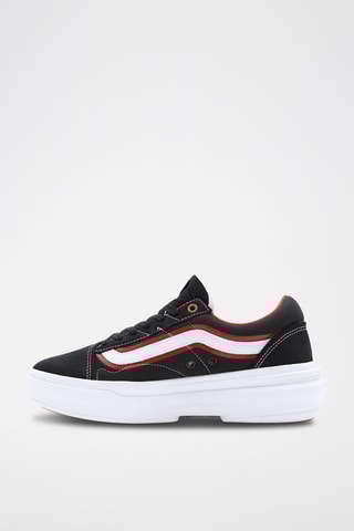 Leren Platform Sneakers Old Skool Overt CC Zwart