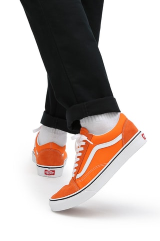 Nubuck Sneakers Old Skool Oranje en Wit