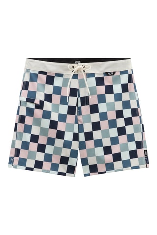 Zwemshort The Daily Check Boardsh Hemelsblauw en Roze