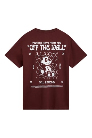 T-shirt V Panda Oversized - Bruin