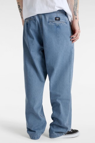 Jeans Wide Legs Authentic Chino Loose Tprd Pltd Dm Pant - Blauw 