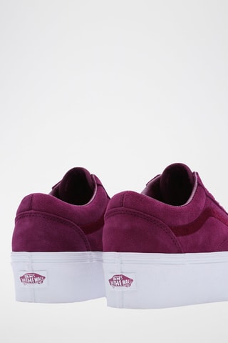 Nubuck Platform Sneakers Old Skool Stackform Bordeauxrood