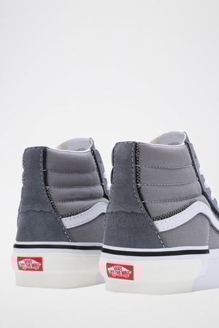 Hoge Sneakers Sk8-Hi Flame Reconstruct - Grijs en Wit