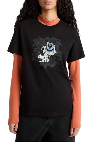 T-shirt Daisy Eyed - Zwart