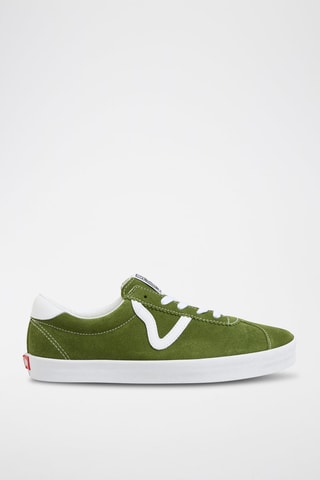 Leren Sneakers Sport Low - Kaki