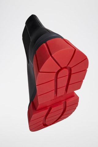 Botins Chelsea Preto e vermelho