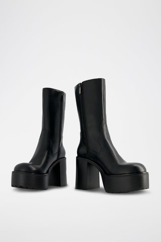 Botins com plataforma - Preto