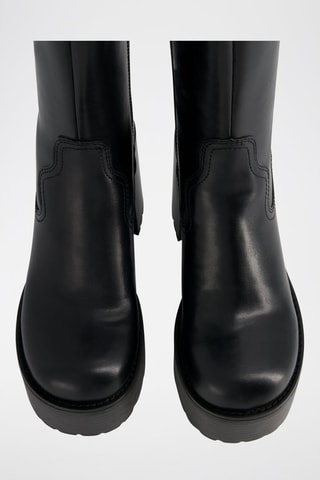 Botins com plataforma - Preto