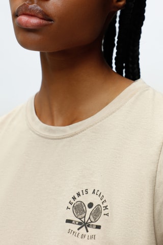 Camisola de alças Bege