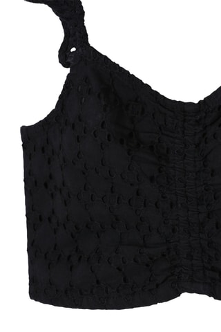 Camisola de alças - Preto