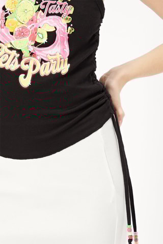 Camisola de alças Preto