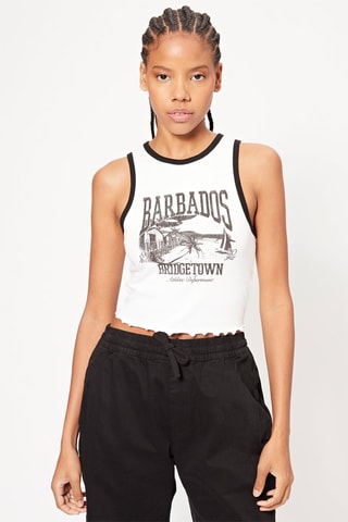 Camisola de alças - Branco