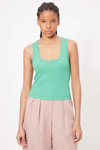 Camisola de alças Verde