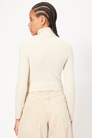 Camisola curta - Cru