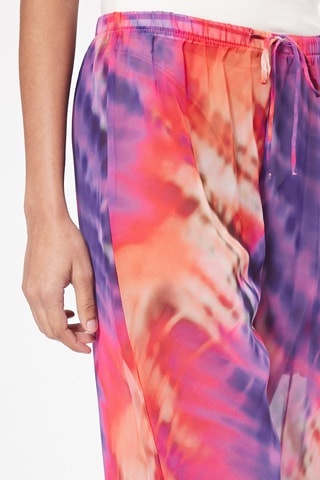 Calças casual tie and dye Violeta