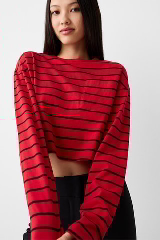 Top - Vermelho e preto