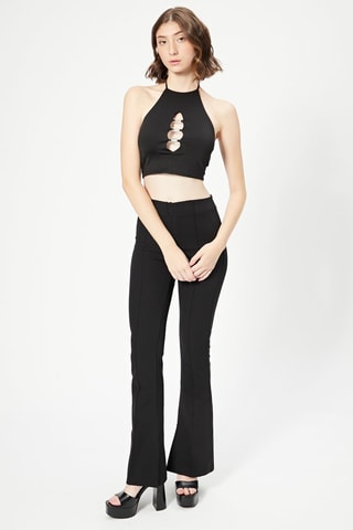 Crop top Preto