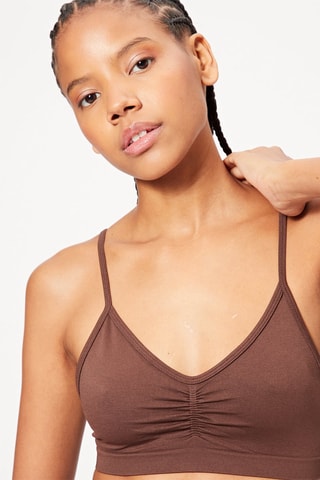 Crop top - Castanho-escuro