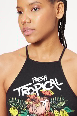 Crop top - Preto