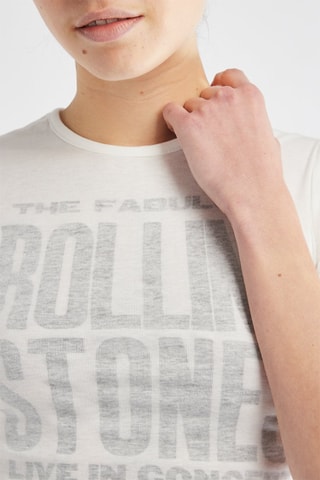 Crop top Rolling Stone - Branco