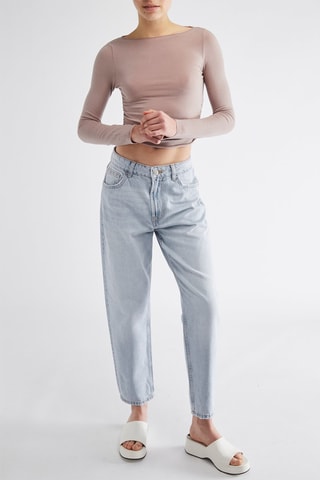 Crop top - Castanho