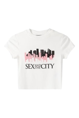Crop top Sex and the City - Branco
