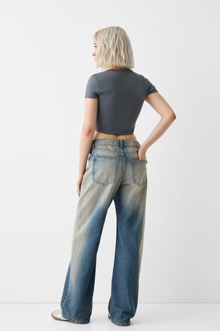 Crop top - Cinzento