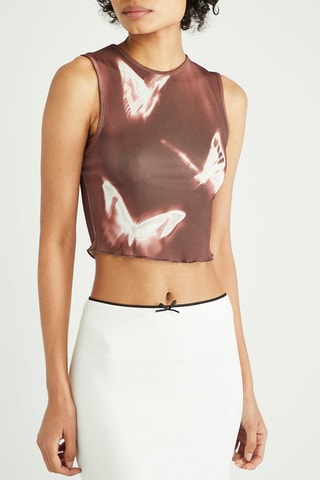 Crop top - Castanho