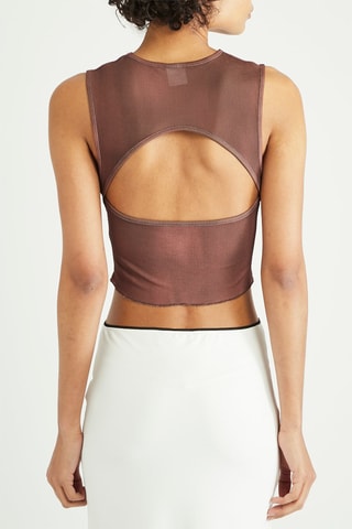 Crop top - Castanho