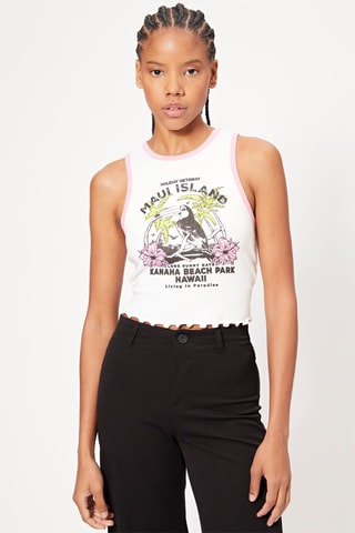 Camisola de alças - Branco