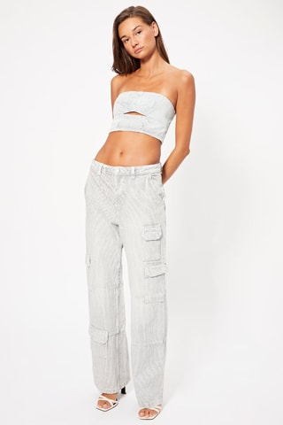 Crop top caicai de ganga - Azul