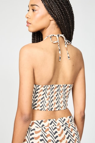 Crop top - Cru e preto