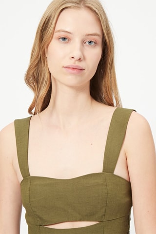 Crop top Caqui