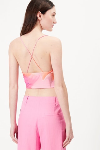 Crop top Rosa e laranja