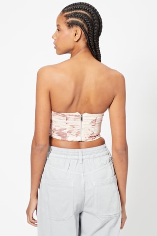 Crop top caicai - Branco e vermelho