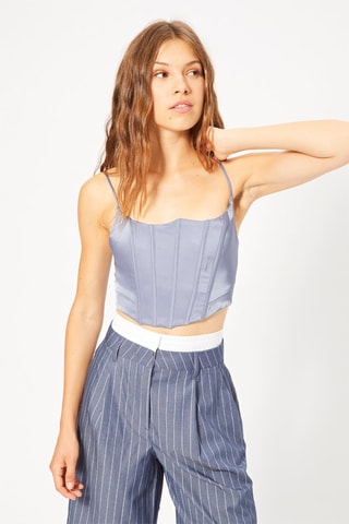 Crop top - Azul-cobalto