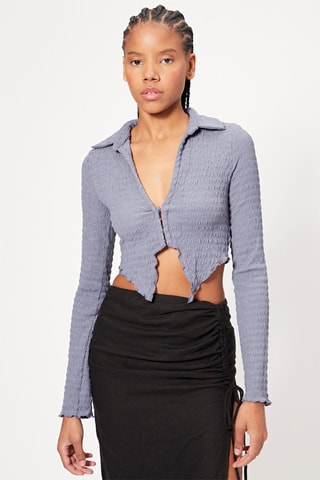 Crop top - Azul-cobalto
