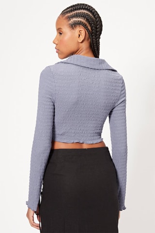 Crop top - Azul-cobalto