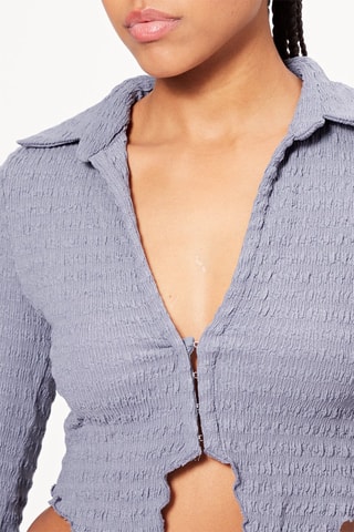 Crop top - Azul-cobalto